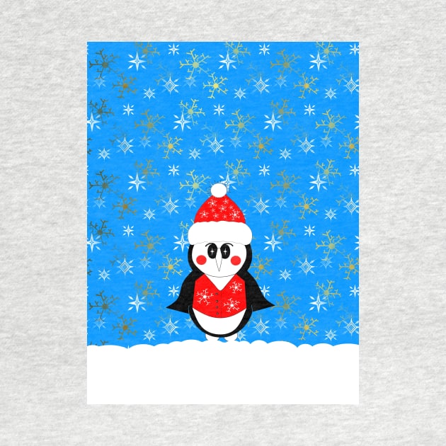 CHRISTMAS Penguin Winter Wonderland by SartorisArt1